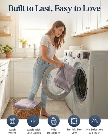 LANE LINEN vacuum-packed towels demonstrating compact, greener shipping