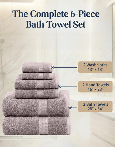 LANE LINEN washcloth stack in platinum for coordinated grooming use