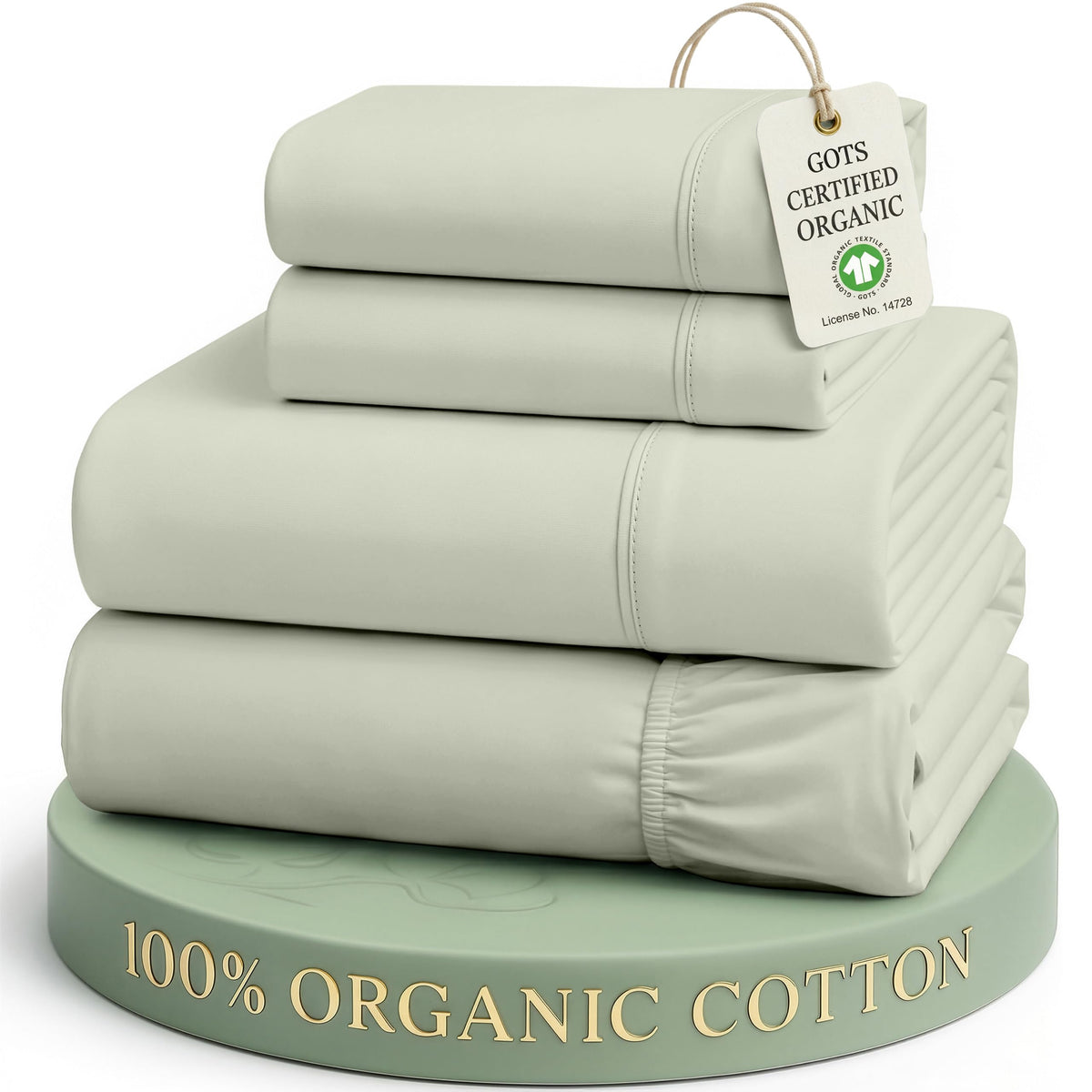Lane Linen front packaging showing reusable bag and set benefit