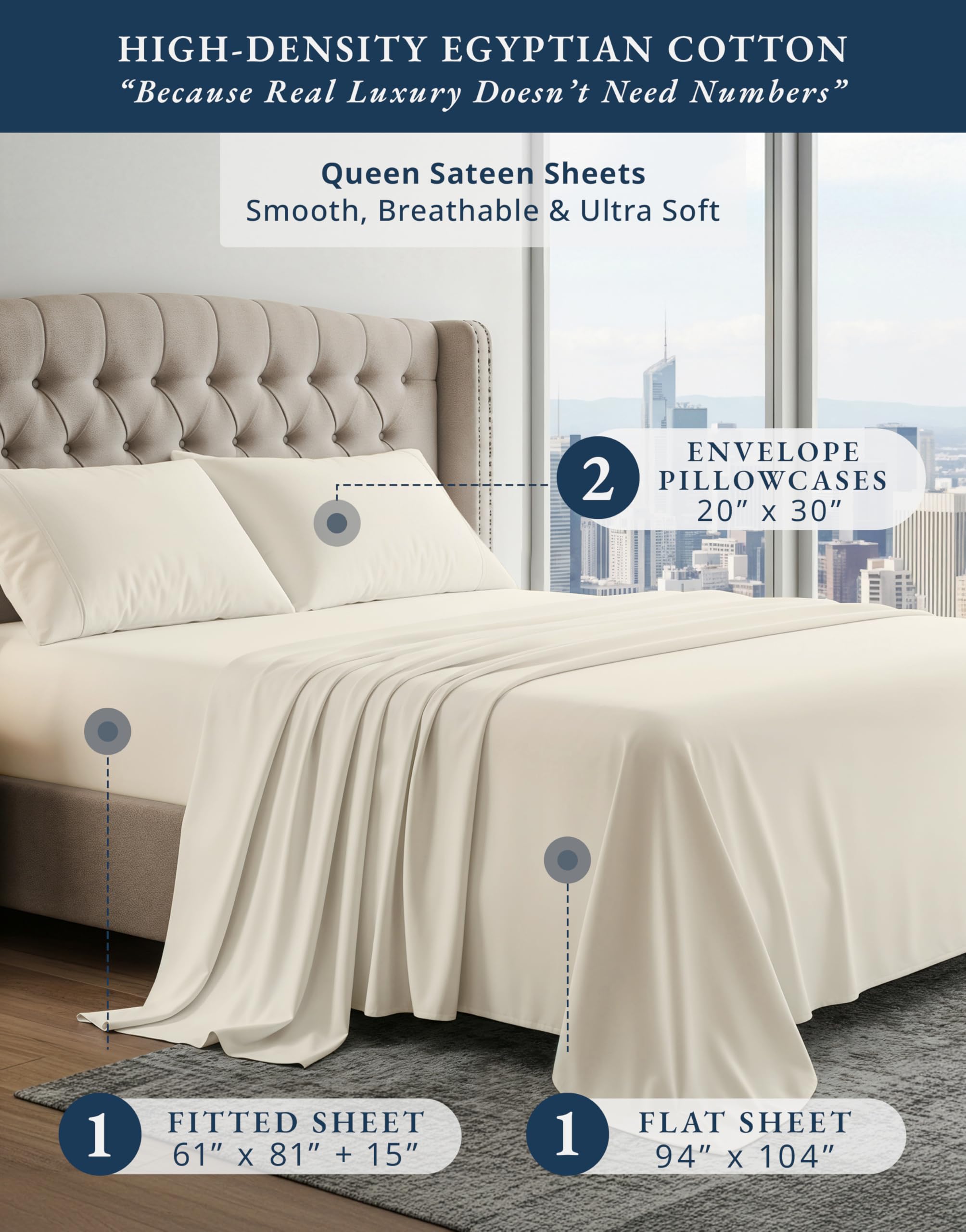 LANE LINEN close-up of sateen weave showing silky texture for comfortable sleep