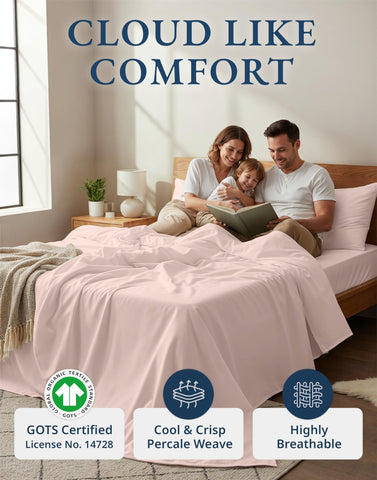 LANE LINEN fitted sheet close-up elastic showing secure deep-pocket fit