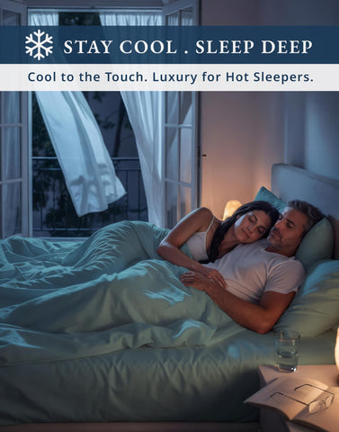 LANE LINEN fitted sheet on mattress demonstrating fit up to 16-inch thickness