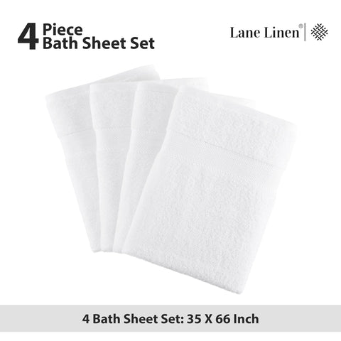 Lane Linen next to hand towel showing generous size advantage
