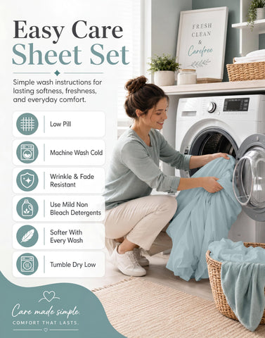 LANE LINEN Twin XL sheet on mattress demonstrating scale and fit