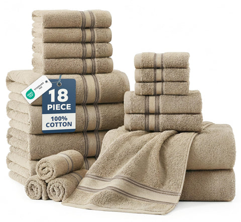 LANE LINEN front packaging showing full 18-piece set and neat presentation