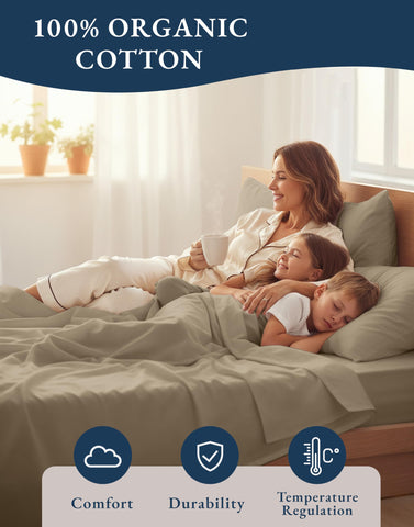 LANE LINEN hand holding fabric showing soft mercerized cotton texture and durability