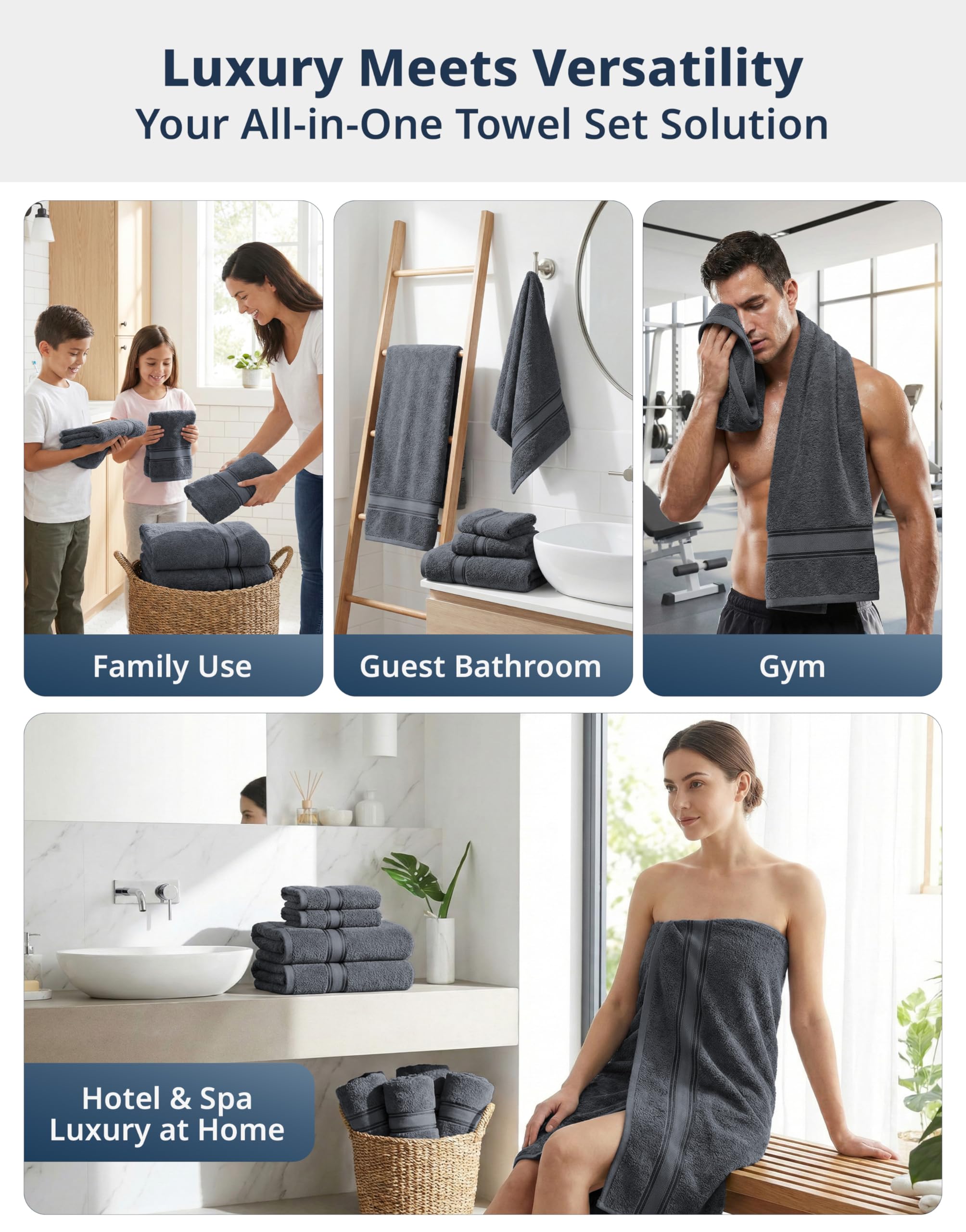 LANE LINEN towel edge seam and label illustrating durable stitching and quality