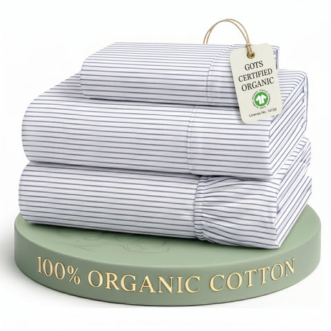 lane linen front packaging showing complete twin sheet set and eco-friendly bag for easy storage