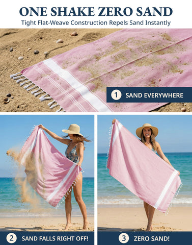 LANE LINEN vacuum-packed towel in travel bag demonstrating space-saving benefit