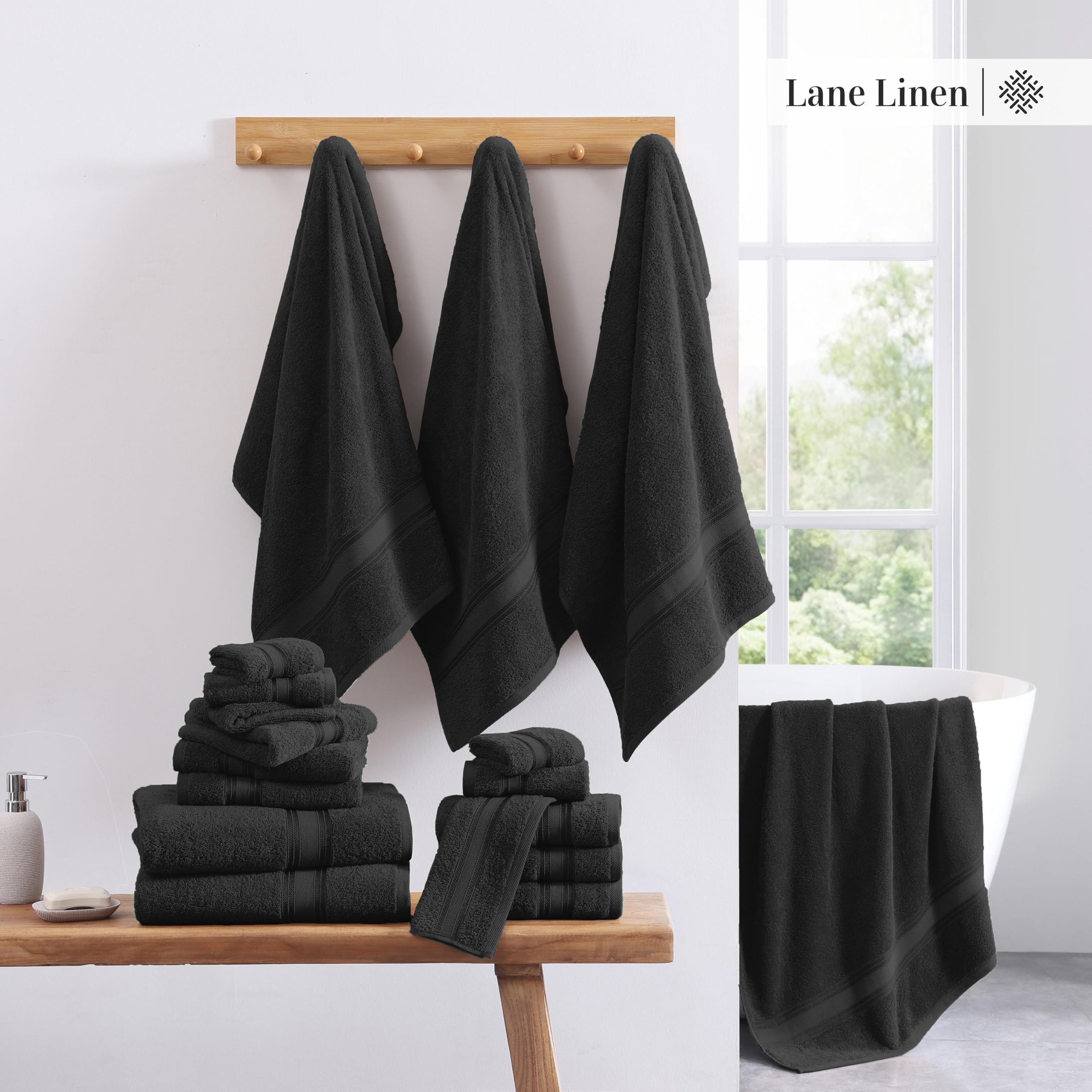 LANE LINEN washcloth texture close-up for gentle cleansing