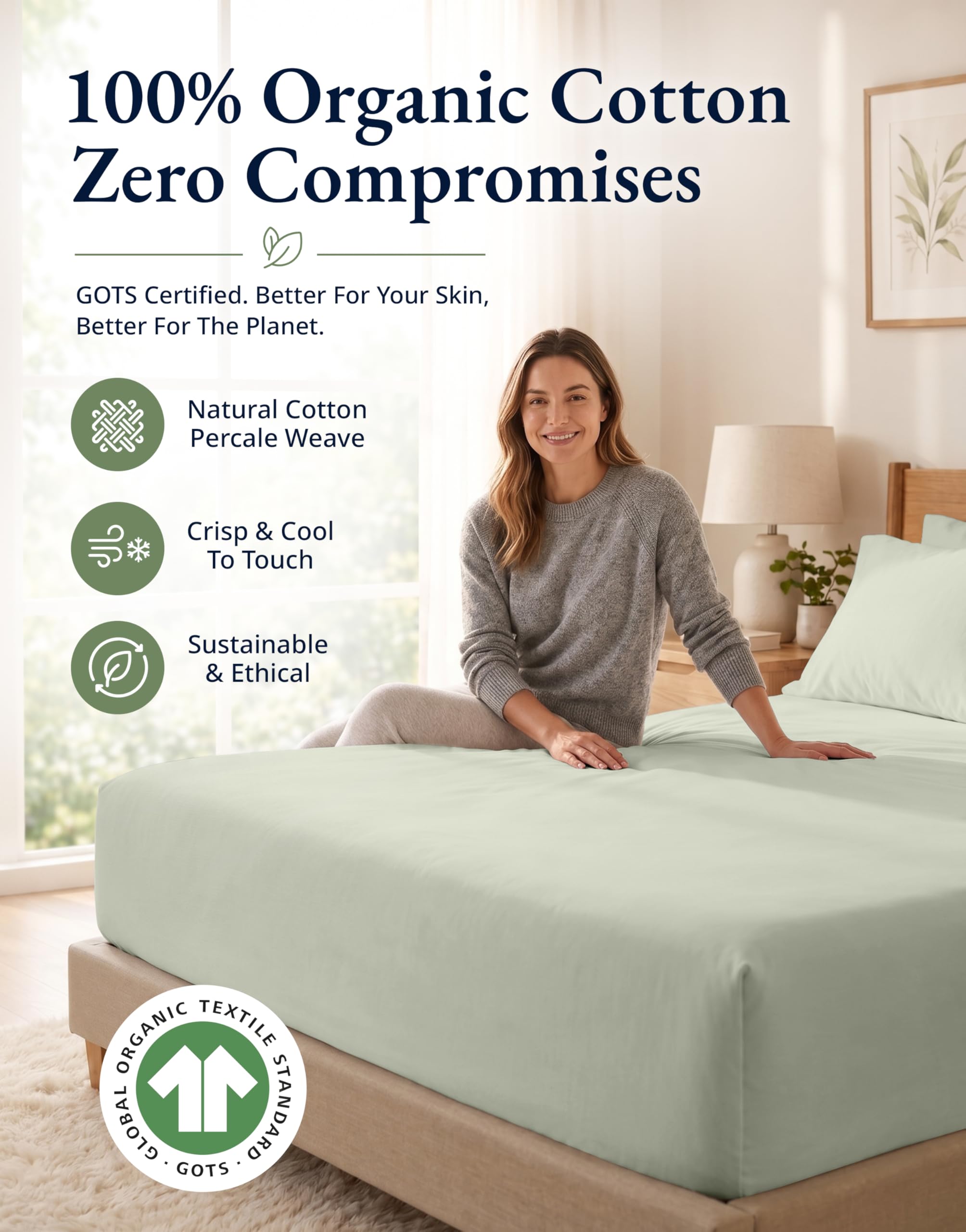 LANE LINEN two pillowcases flat lay showing matching set and neat look