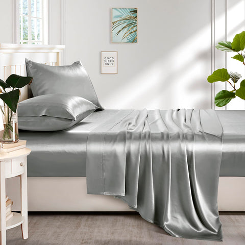 Lanest Housing flat sheet draped on bed demonstrating lightweight, breathable comfort