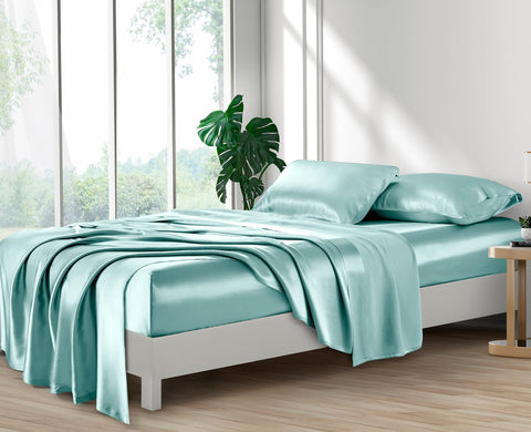 Lanest Housing two pillowcases on made bed reducing hair friction for gentle care