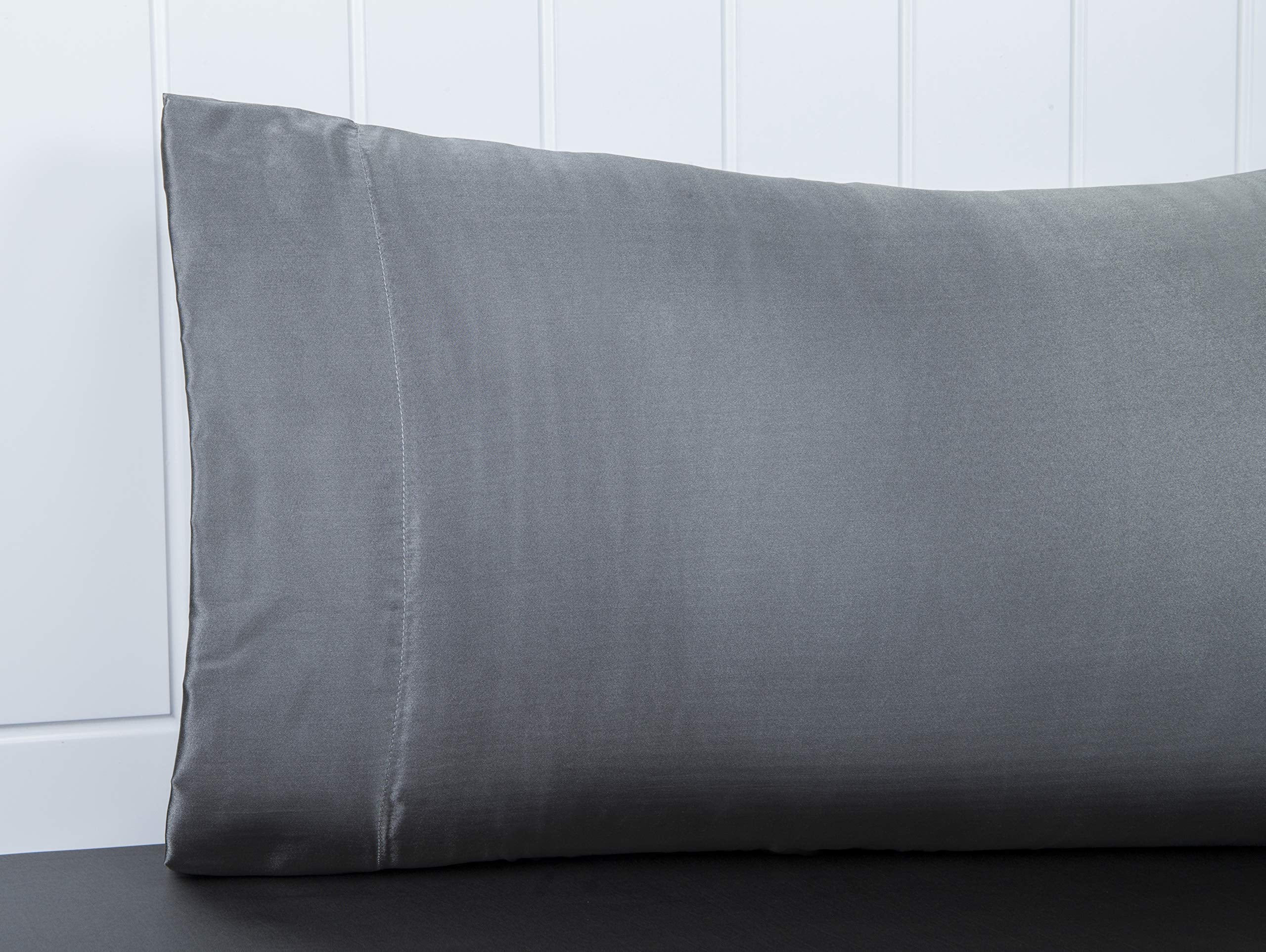 Lanest Housing satin pillowcases close-up showing smooth weave protecting hair