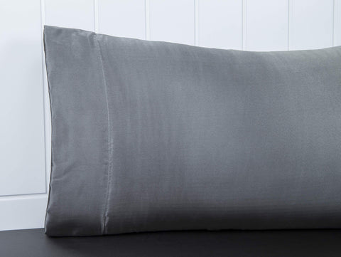 Lanest Housing satin pillowcases close-up showing smooth weave protecting hair