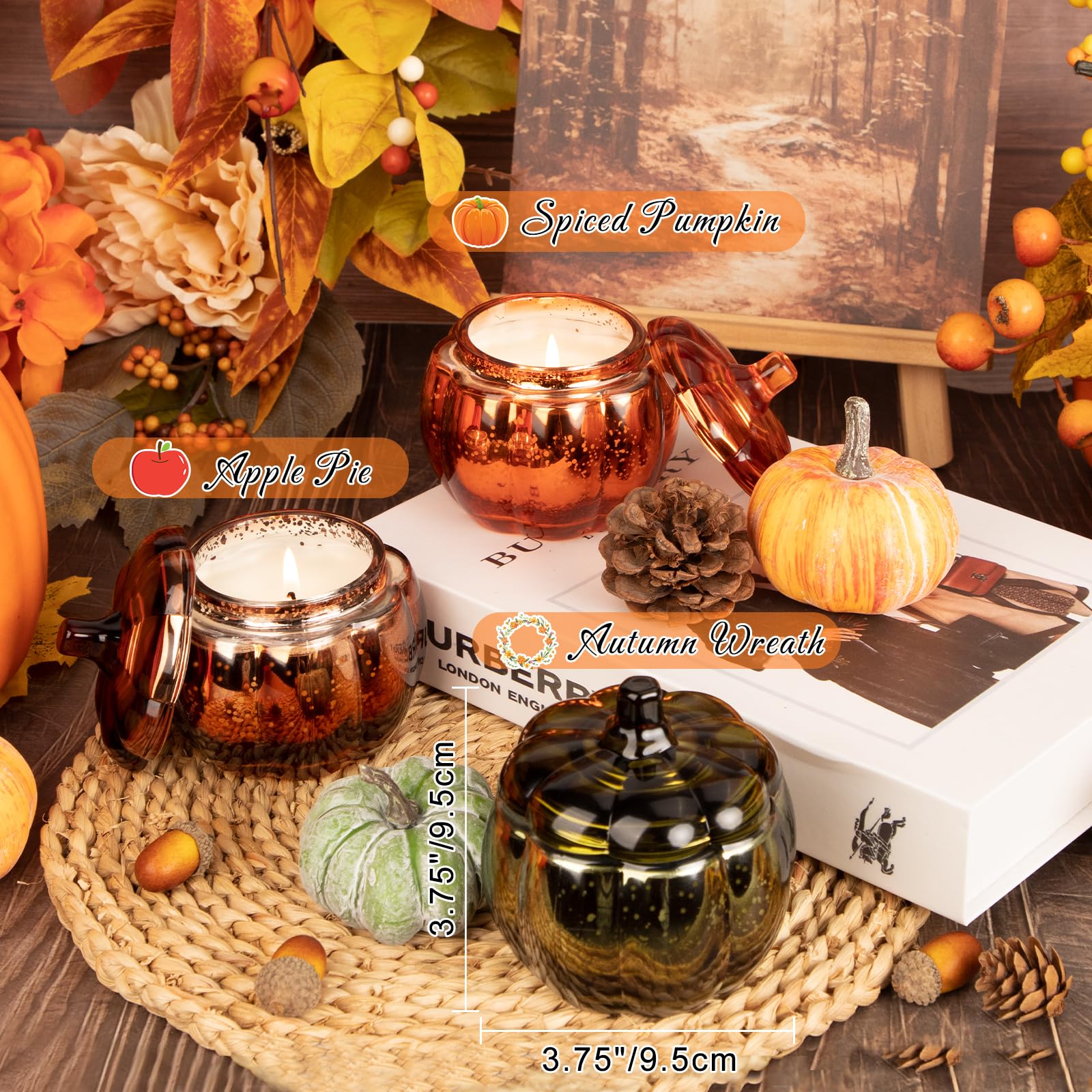 Lanpn candle top view with full melt pool demonstrating even fragrance release