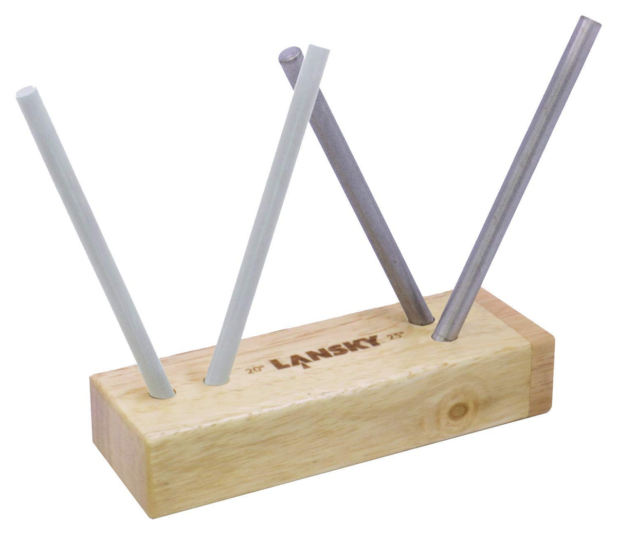 Lansky turn box front view showing hardwood case and stable sharpening setup benefit