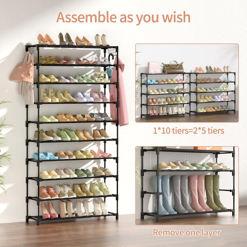LANTEFUL with one removed tier to fit tall boots and larger footwear