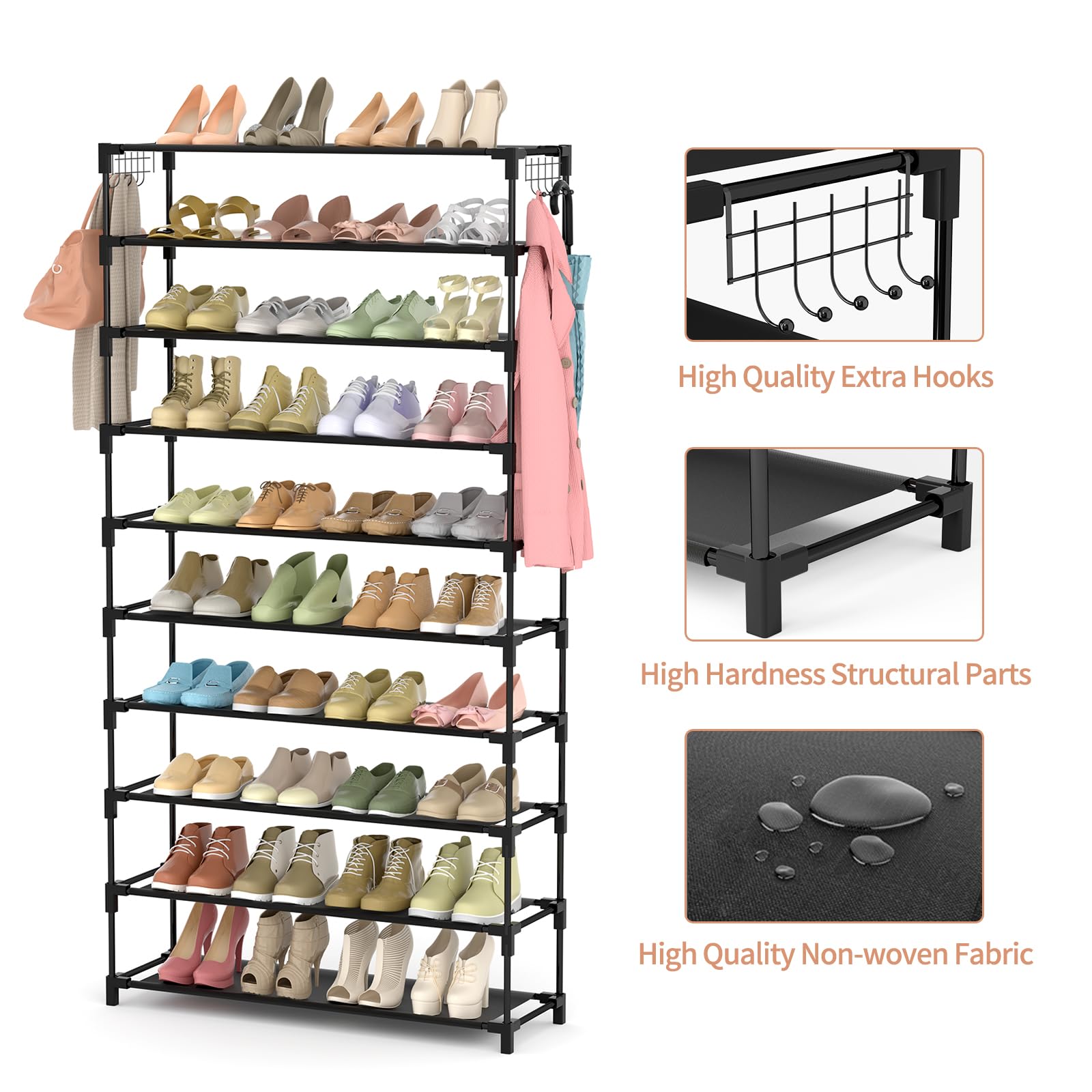 LANTEFUL placed in entryway organizing shoes and bags for tidy arrival area
