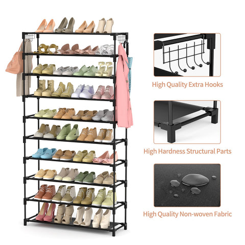 LANTEFUL placed in entryway organizing shoes and bags for tidy arrival area