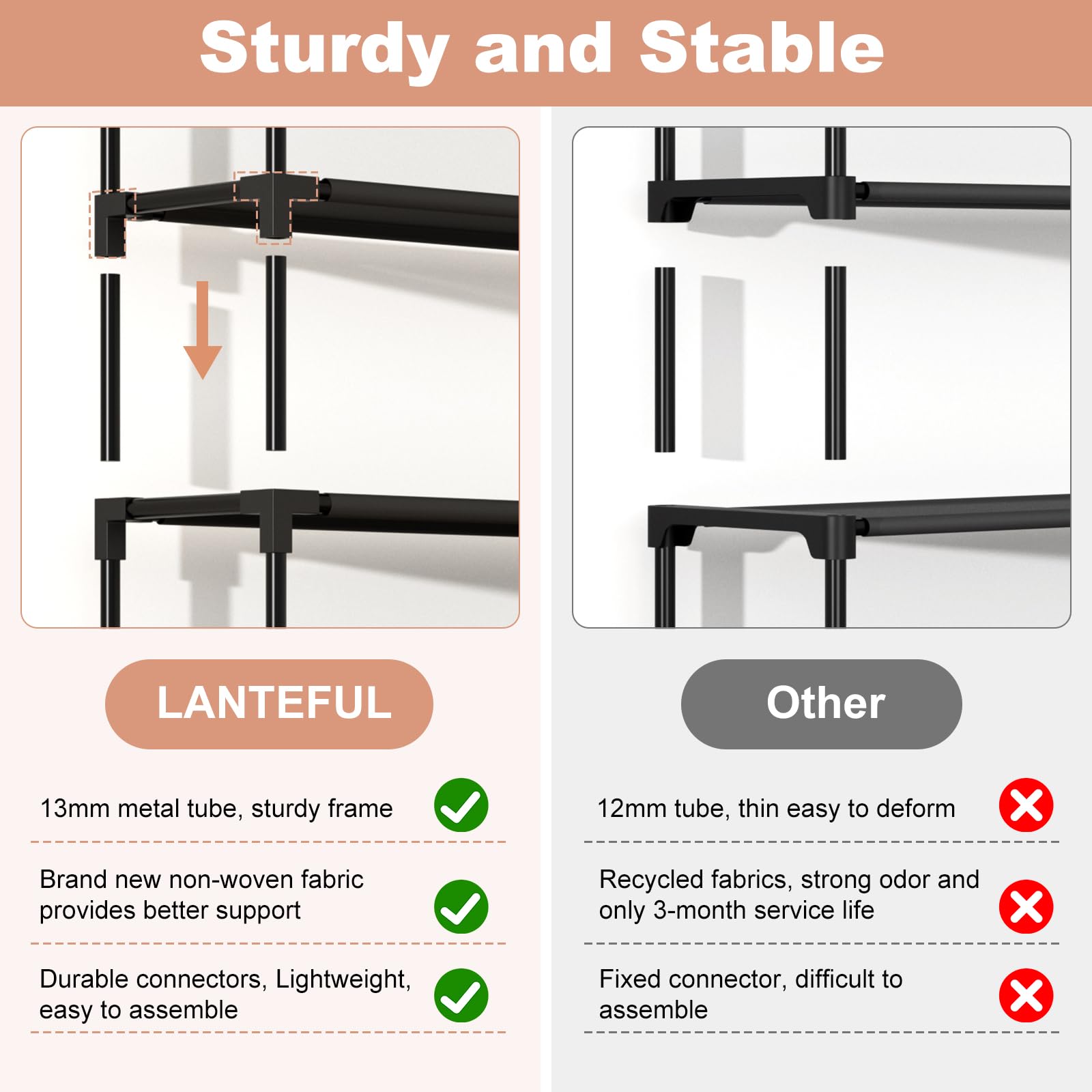LANTEFUL hooks holding keys and umbrellas for convenient grab-and-go