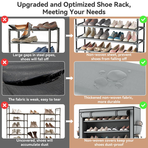 LANTEFUL shoe rack in an entryway demonstrating neat, compact organization