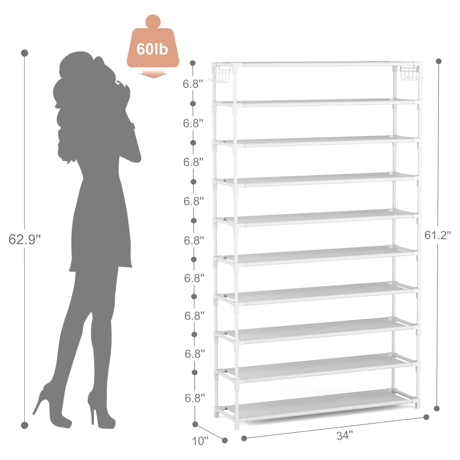 LANTEFUL shelf fabric texture demonstrating waterproof easy-clean surface