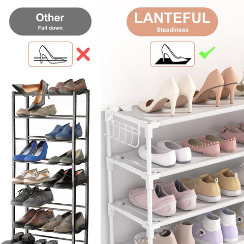 LANTEFUL scale with shoes illustrating capacity and dimension clarity