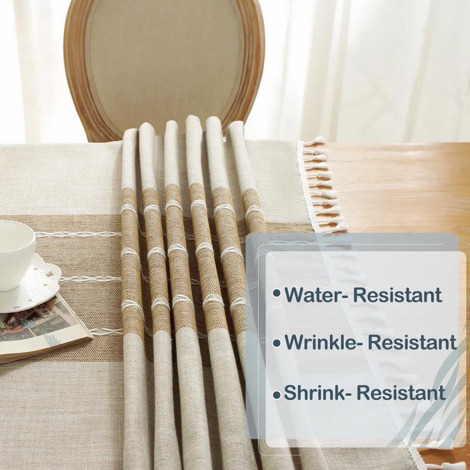 Laolitou on a dining table in use showing practical aesthetic benefit