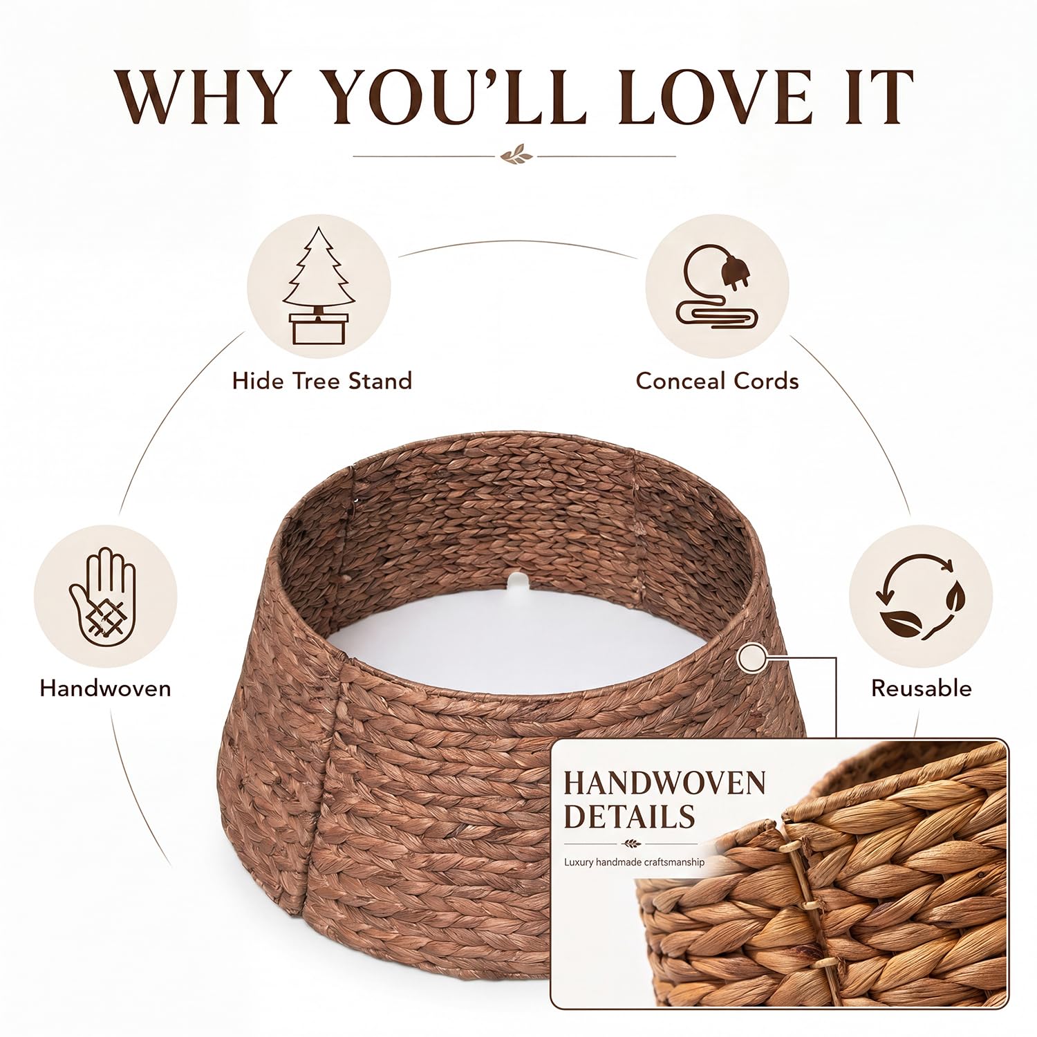 Laquedecraft close fiber edge finish highlights handwoven craftsmanship and charm