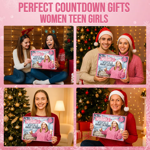 Larchio holiday countdown displayed on mantel, festive gift and learning focus