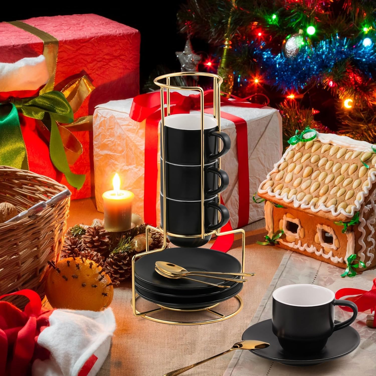 Lareina wrapped gift box with set inside showing ready-to-give presentation benefit