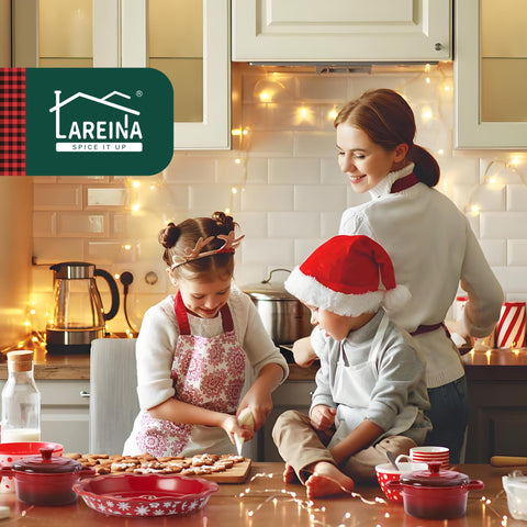 Lareina countertop lifestyle display in black, creating an elegant espresso station
