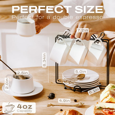 lareina stacked on metal rack demonstrating space-saving organization and neatness