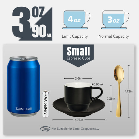 Lareina cups stacked on metal stand demonstrating space-saving storage benefit