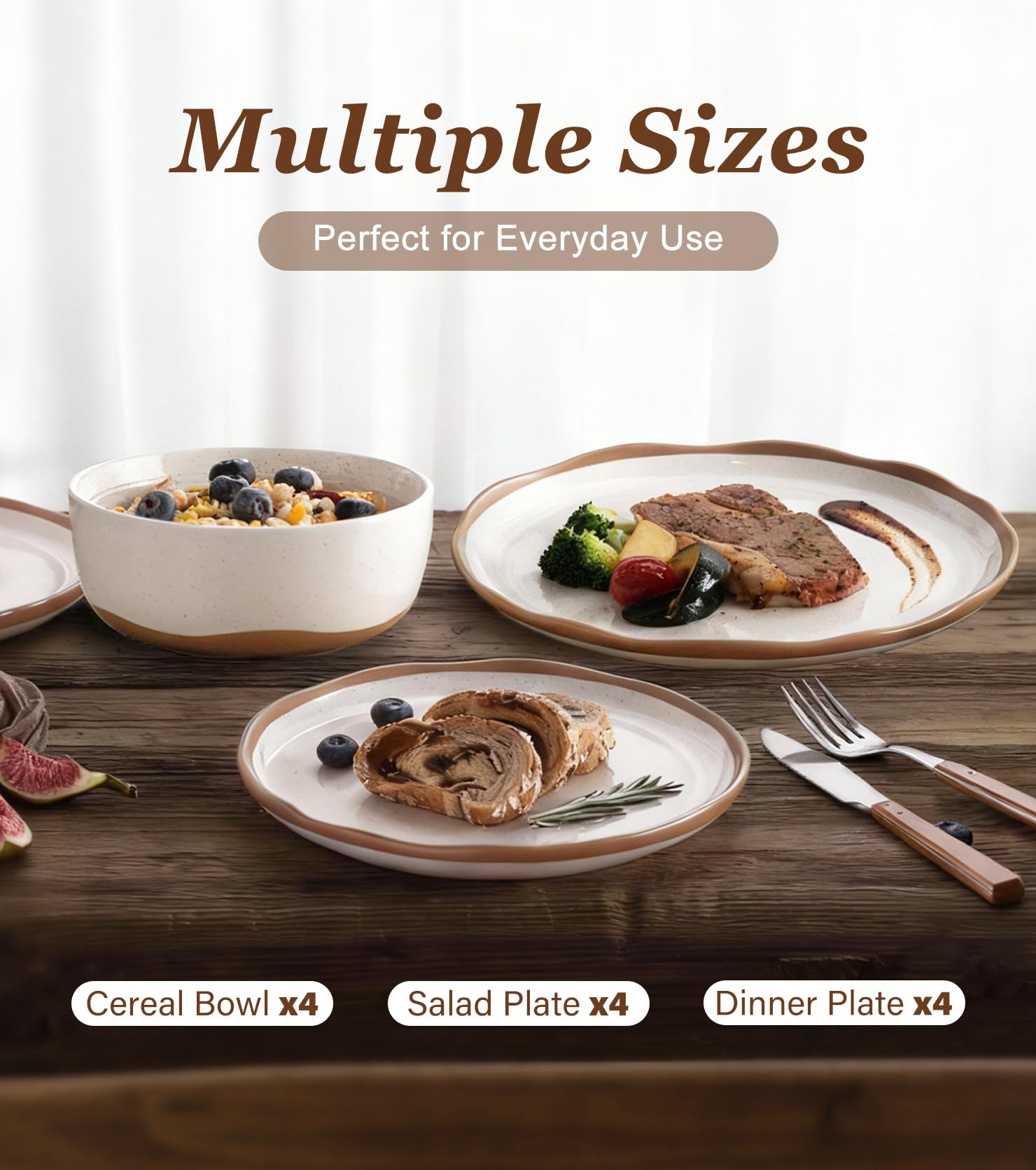 Lareina table setting lifestyle showing farmhouse look for meals