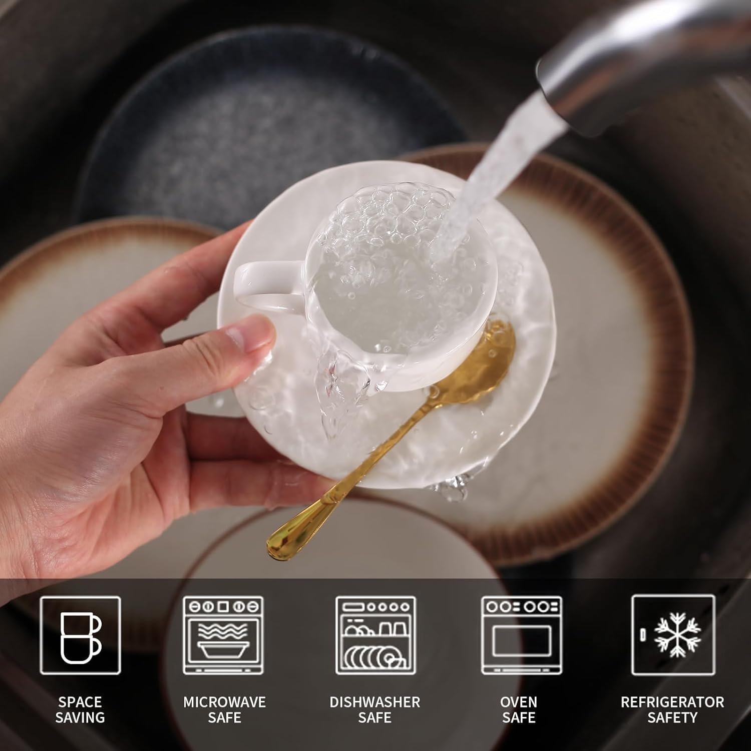 Lareina set arranged on table conveying elegant everyday coffee moments