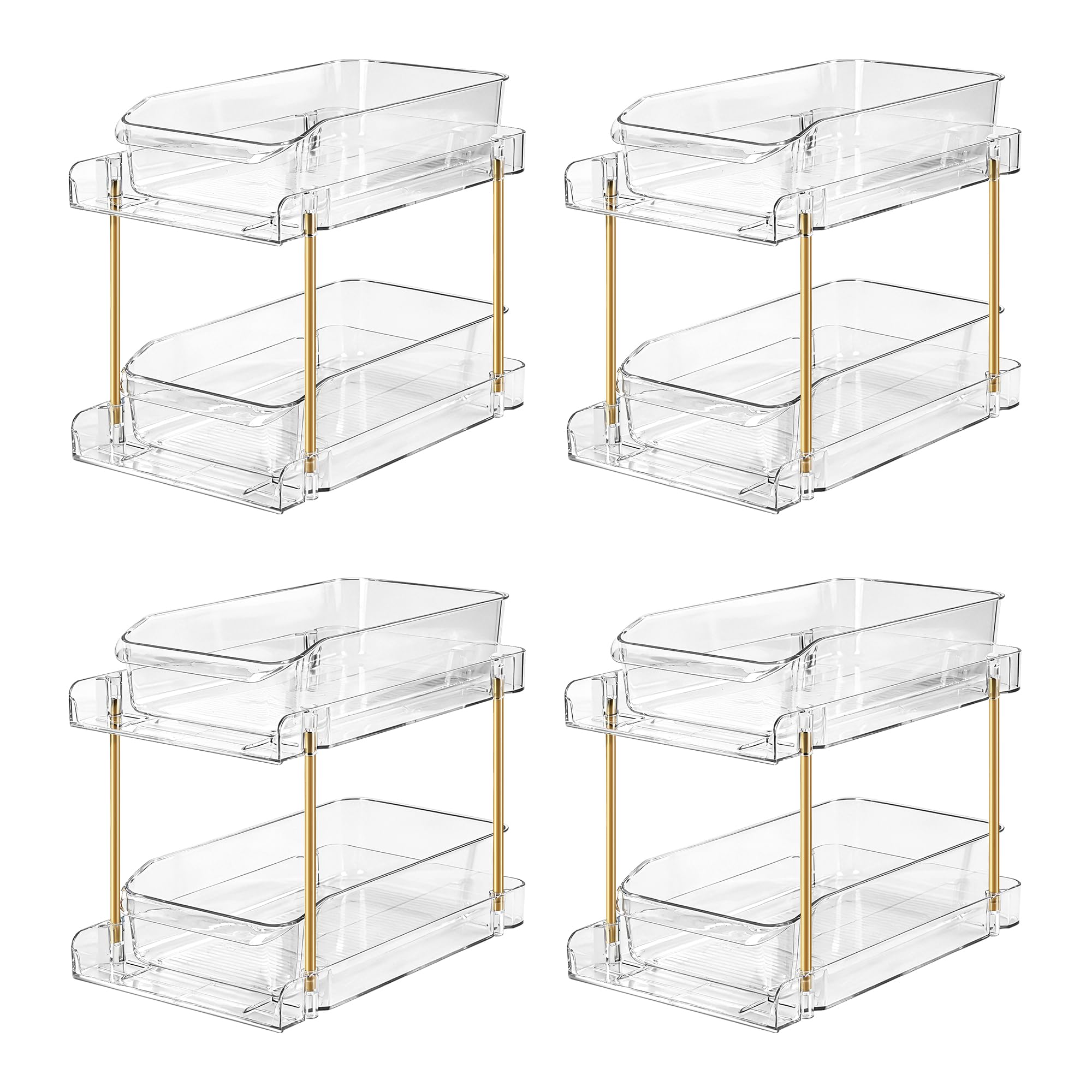 LAREKUN front packaging showing four clear organizers and brand label for easy identification