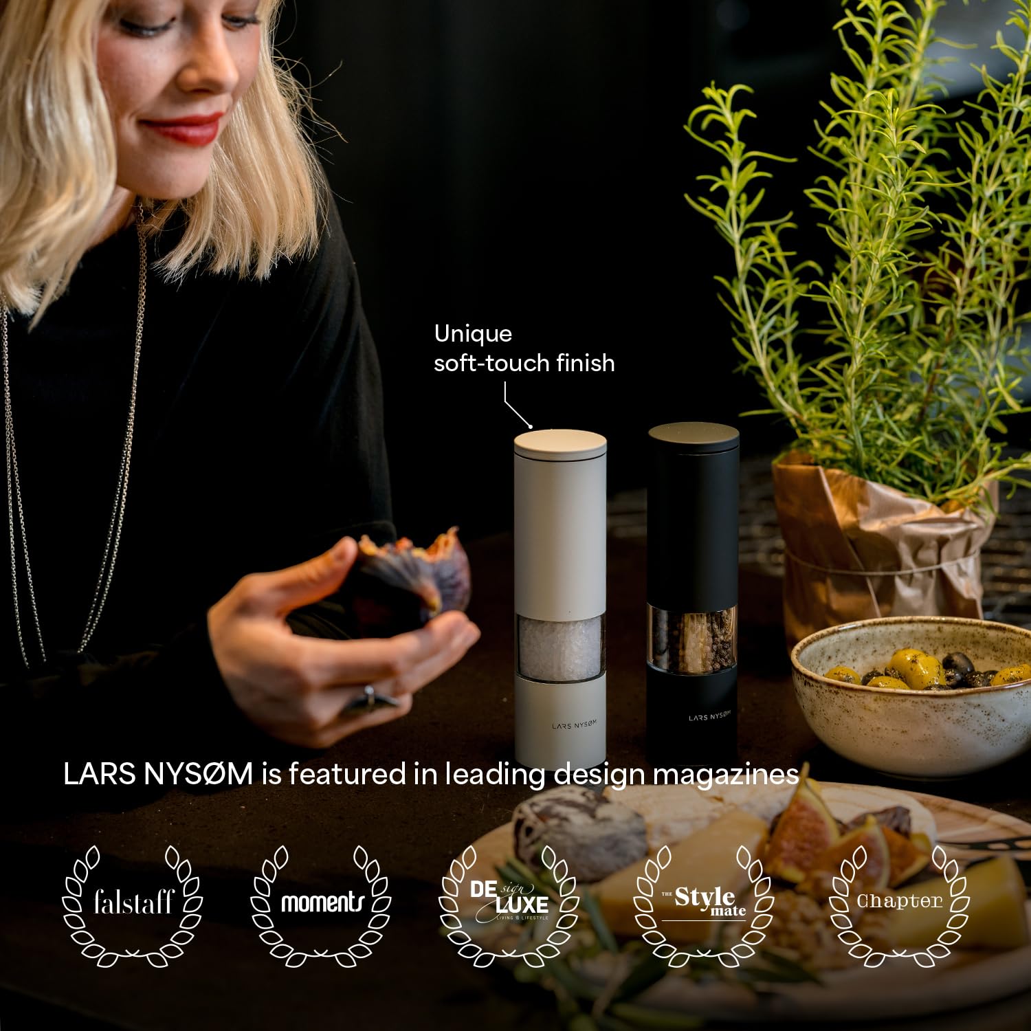 LARS NYSØM bottom cap detail reducing crumbs and keeping counters tidy