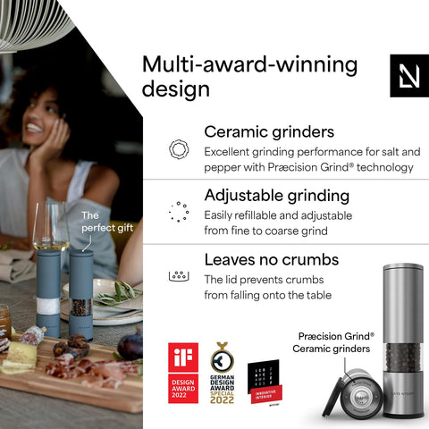 LARS NYSØM ceramic grinder close-up highlighting adjustable precision