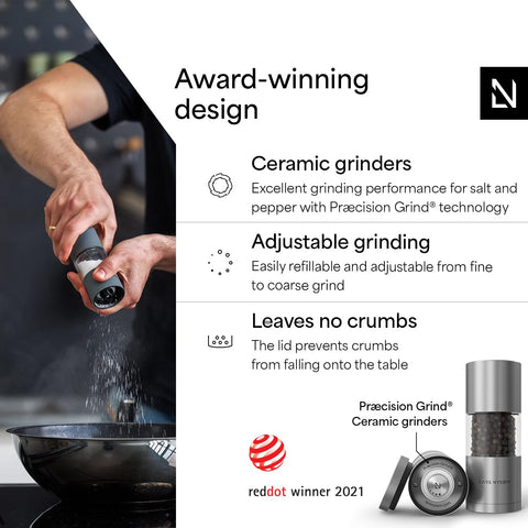 LARS NYSØM close-up of ceramic grinder illustrating precise adjustable grind