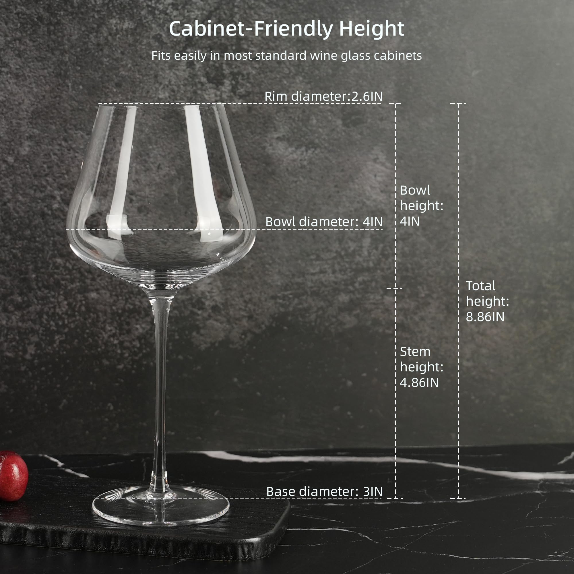 LASTURYCX glasses in a dinner table setting enhancing presentation