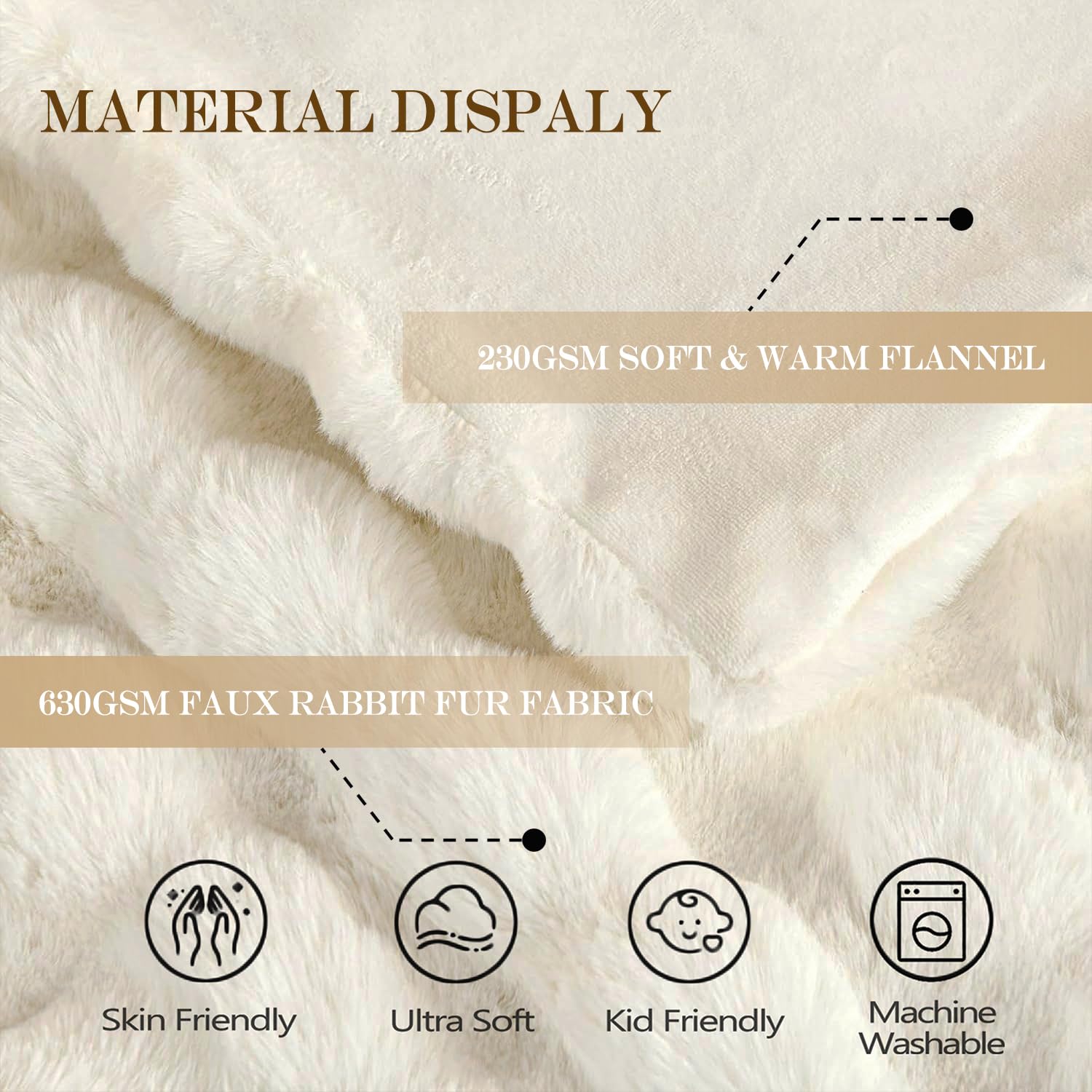 Latepis edge view displaying thickness and dense 860gsm warmth