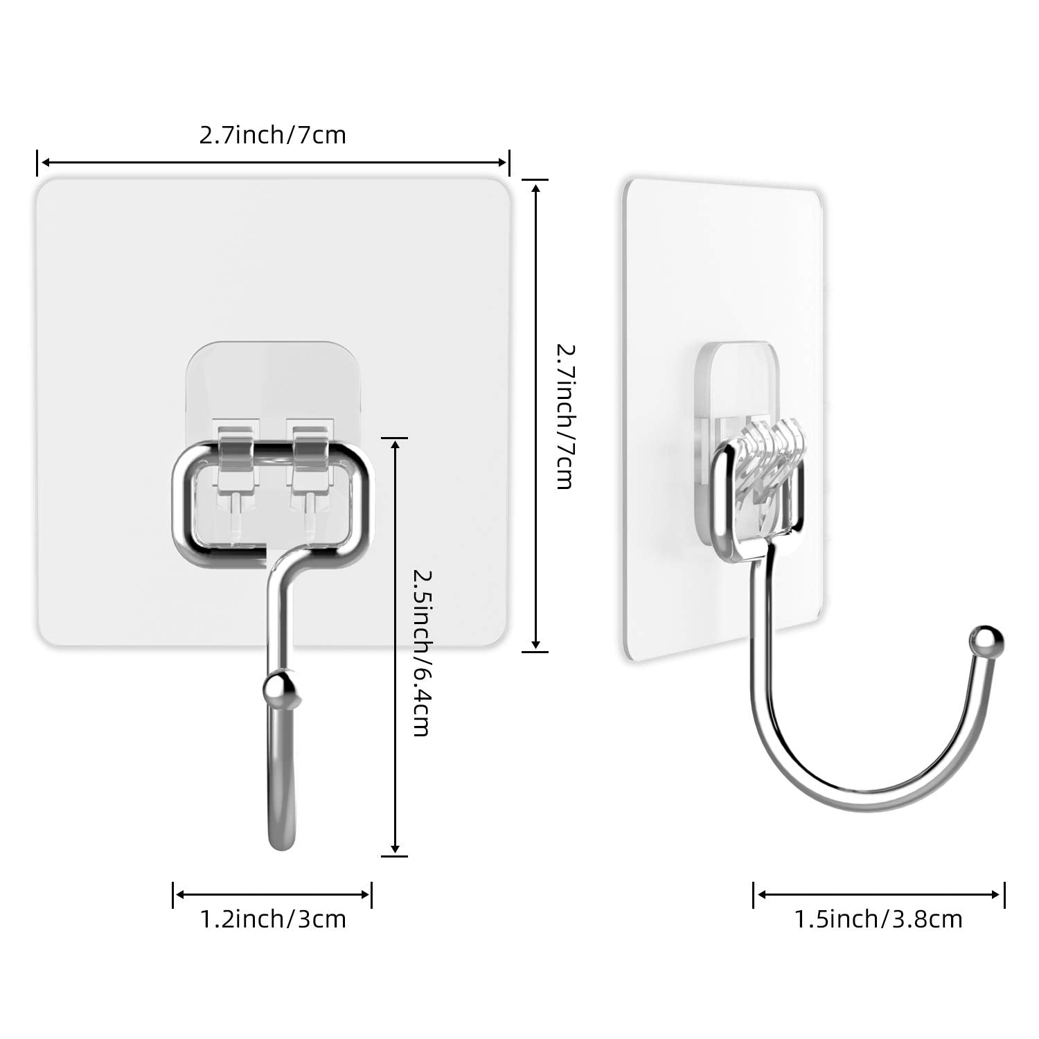 Latoxcaa box of 30 hooks layout showing full set for multi-room organization benefit