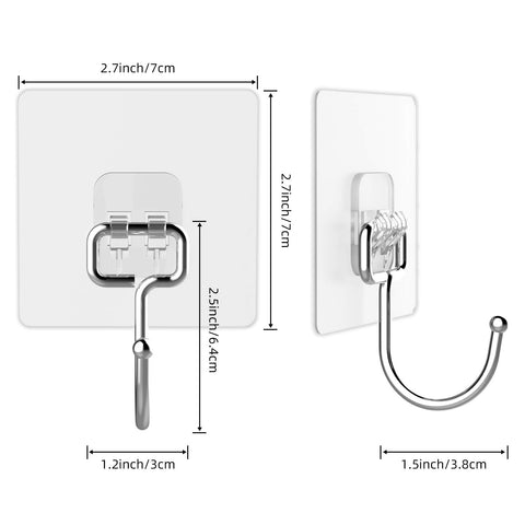Latoxcaa box of 30 hooks layout showing full set for multi-room organization benefit