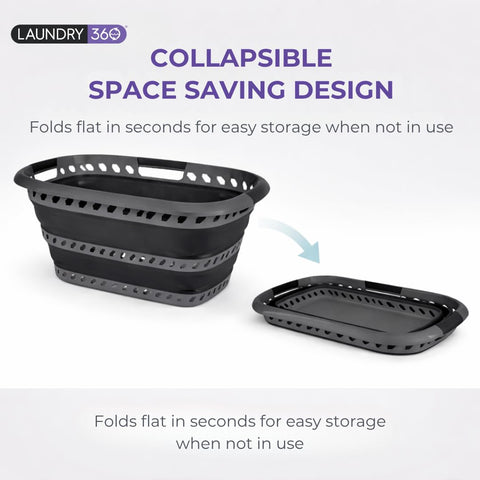 Laundry 360 close up of triple handles for secure comfortable carrying