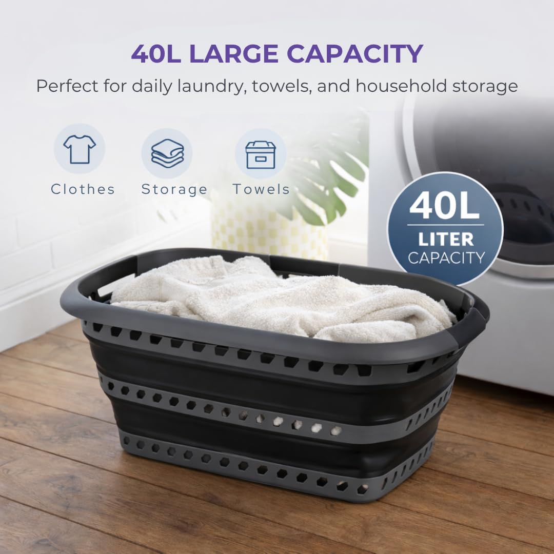 Laundry 360 folded flat stored under bed to save space in apartments