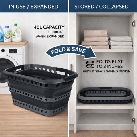 Laundry 360 placed in bedroom showing neutral style and practical use