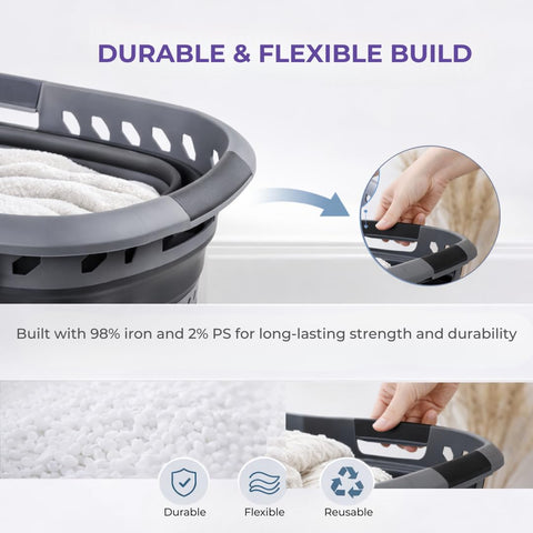 Laundry 360 material texture closeup highlighting durable flexible construction