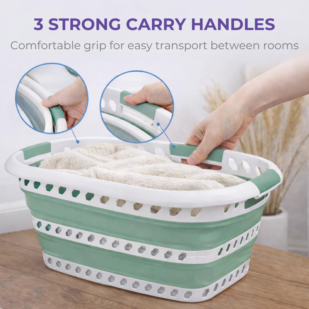 Laundry 360 material texture detail showing durable polypropylene and TPR